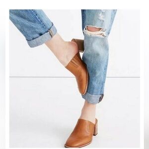 Madewell The harpar brown leather mule size 7.5